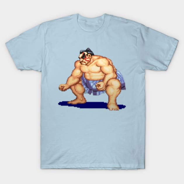 Street Fighter - E. Honda T-Shirt by Xanderlee7